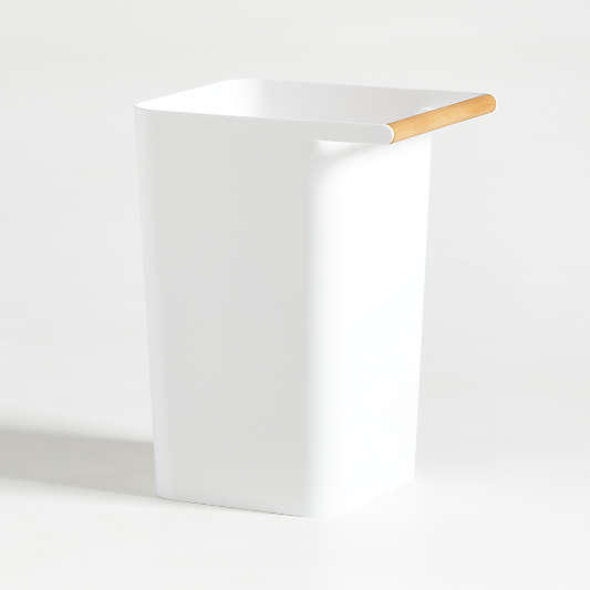 Yamazaki White Waste Basket/Trash Can