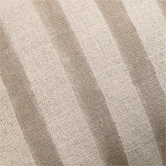 Yarra Stripe Fringe 24"x16" Warm Sand Beige Throw Pillow