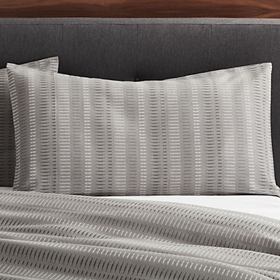 View Yates Grey Striped King Sham details