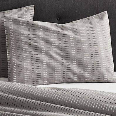 View Yates Grey Striped Standard Sham details