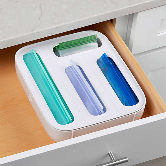 YouCopia StoraBag Food Storage Bag Dispenser, 4-slot