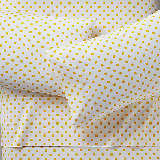 Organic Yellow Square Full Sheet Set