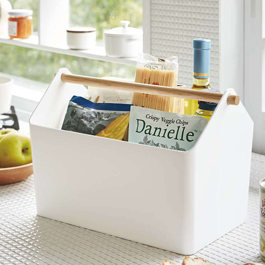 Yamazaki Favori White Storage Box Reviews Crate Barrel