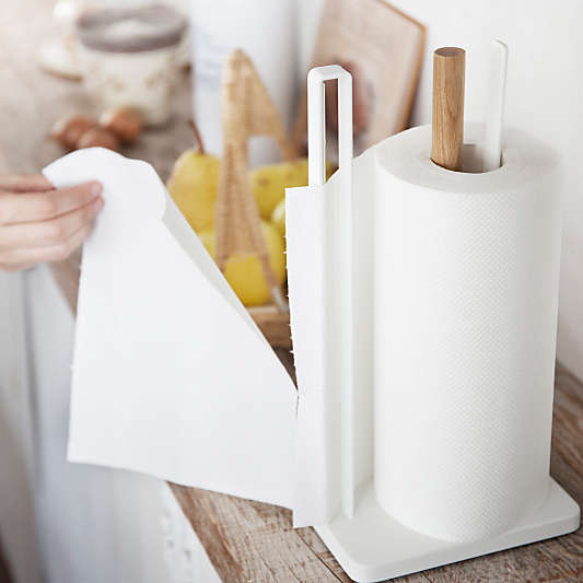 Yamazaki Tosca White Paper Towel Holder