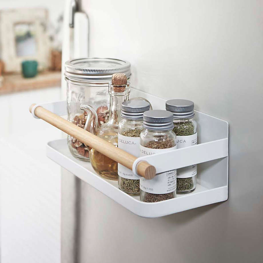 Yamazaki Tosca White Magnetic Spice Rack Reviews Crate Barrel