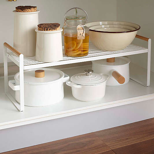 Yamazaki White Tosca Wired Organizer Rack