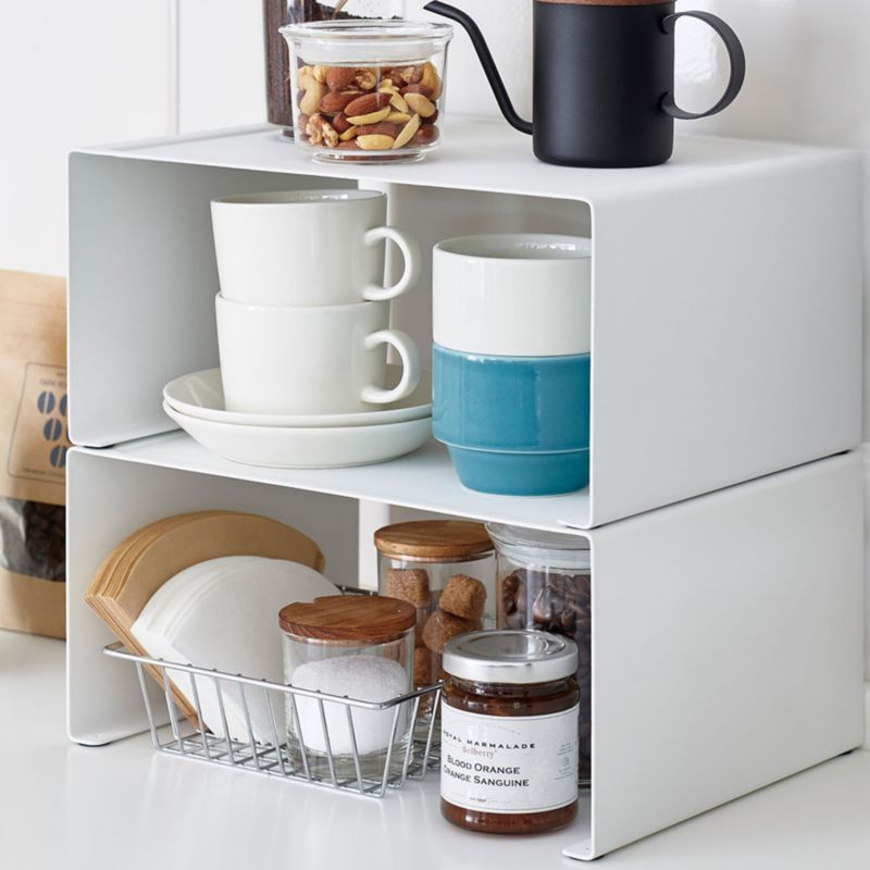 Yamazaki Tower Large White Kitchen Steel Rack - image 1 of 6