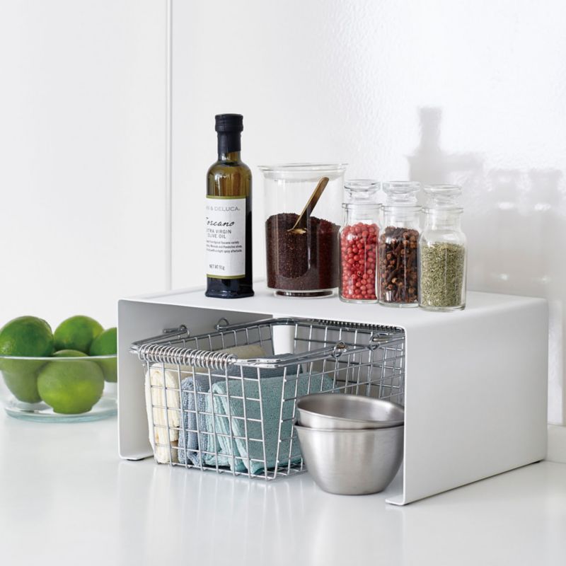 Yamazaki Tower Large White Kitchen Steel Rack - image 3 of 6