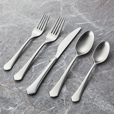 View York Satin 20-Piece Flatware Set details