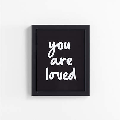 You Are Loved Framed Wall Art Print