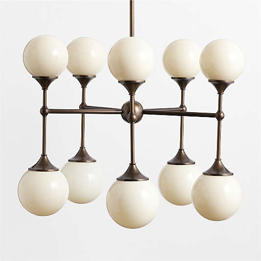 Yorkshire Blackened Brass Chandelier Light