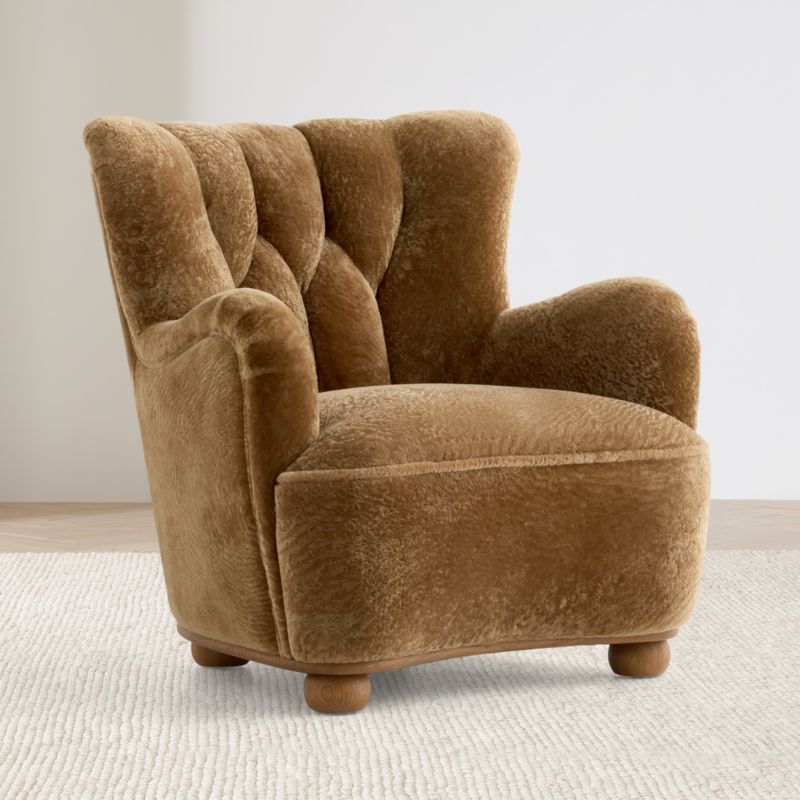 Yates Shearling Accent Chair - image 2 of 8