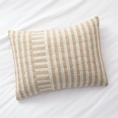 View Yucatan Terracotta Stripe Standard Sham details