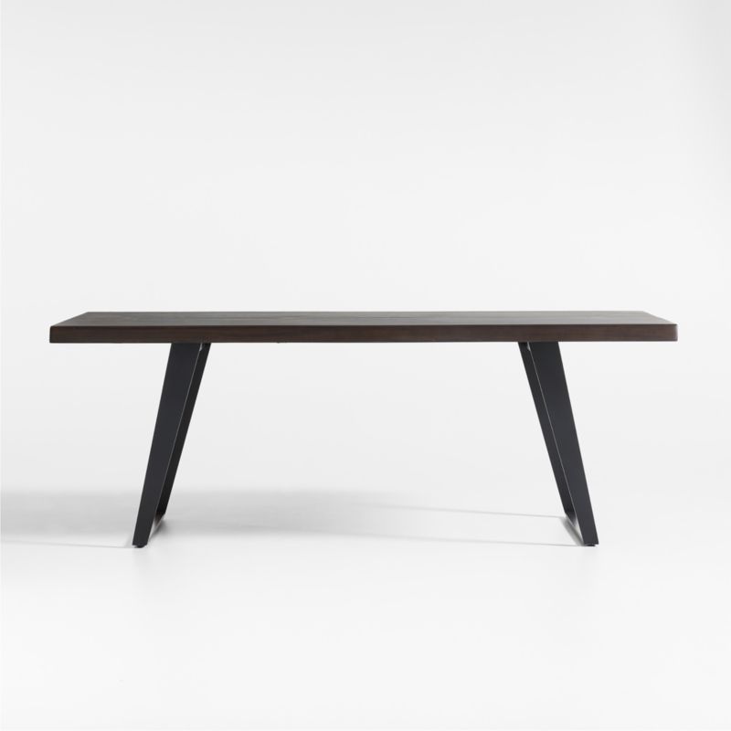 Yukon 80" Black-Brown Live Edge Wood Dining Table - image 9 of 14