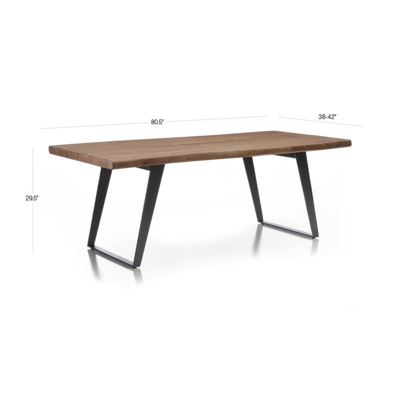 Crate and barrel teak dining table sale