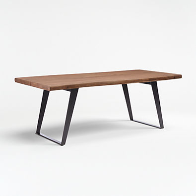 View Yukon 80" Warm Acacia Live Edge Solid Wood Dining Table details