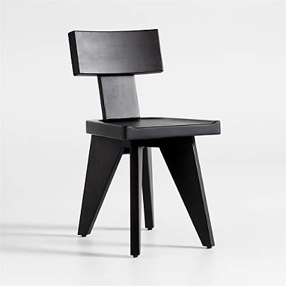 Yukon Black-Brown Wood Dining Chair