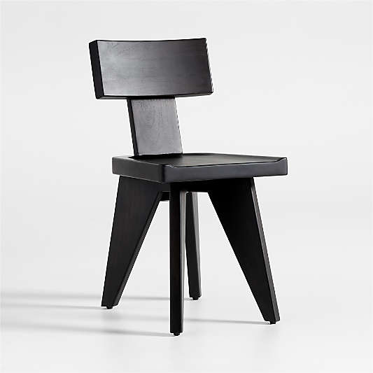 Yukon Black-Brown Wood Dining Chair
