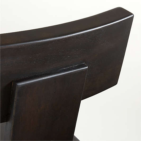 Yukon Black-Brown Wood Dining Side Chair