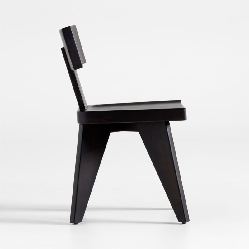 Yukon Black-Brown Wood Dining Side Chair