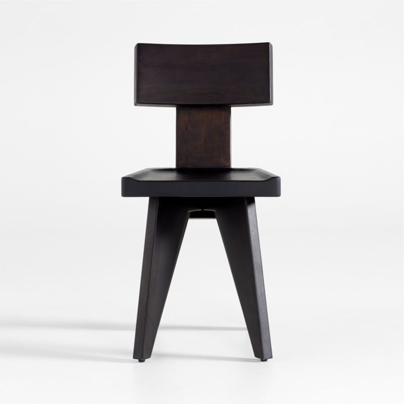 Yukon Black-Brown Wood Dining Side Chair