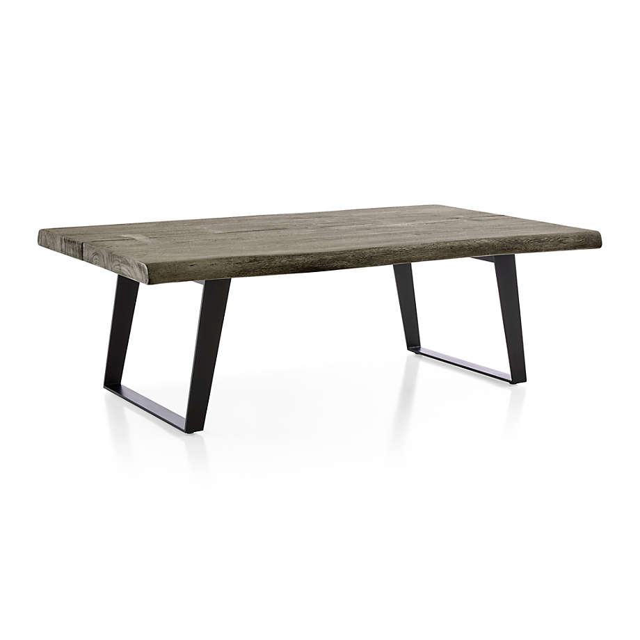 Crate and barrel solid outlet wood coffee table