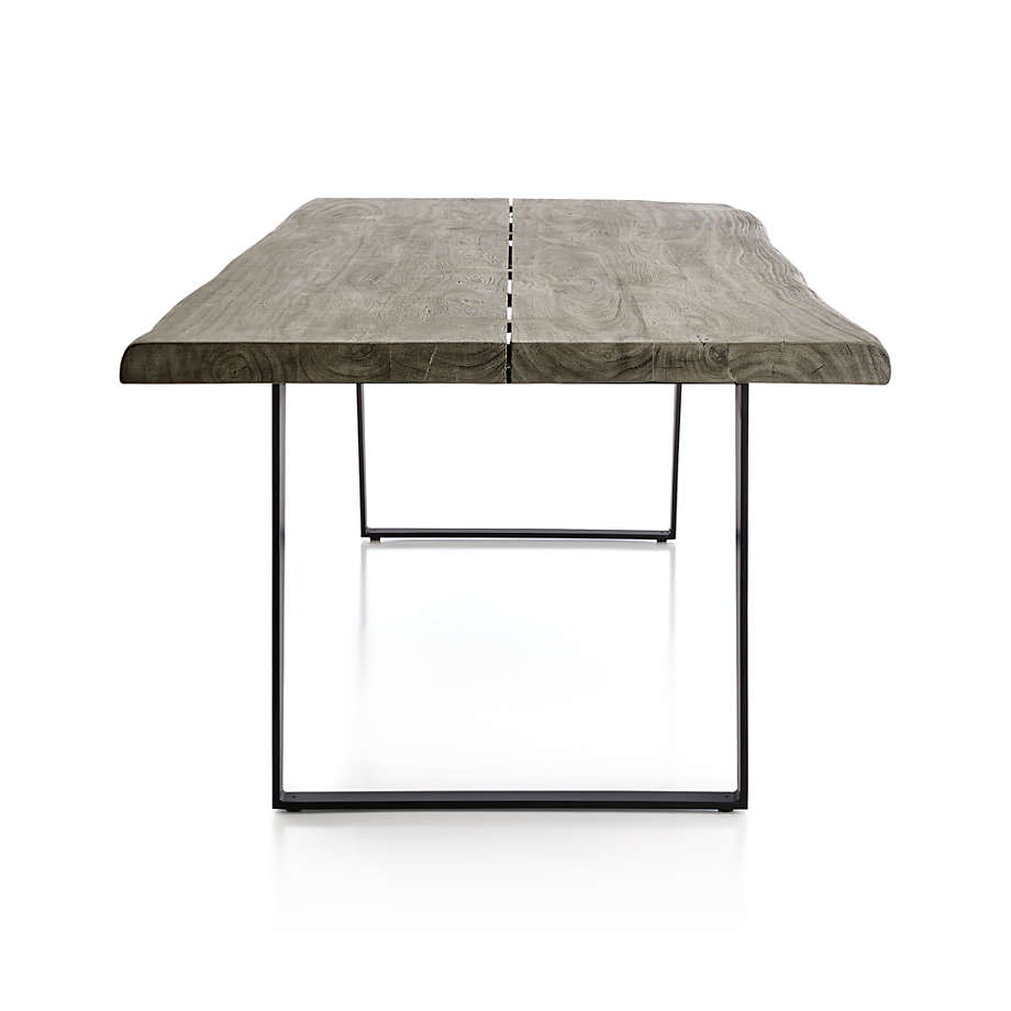 Crate and barrel yukon store grey dining table