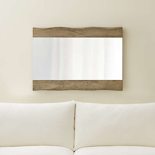 Yukon Grey Live Edge Wall Mirror