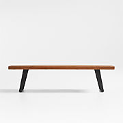 Yukon 80" Warm Acacia Live Edge Solid Wood Dining Table