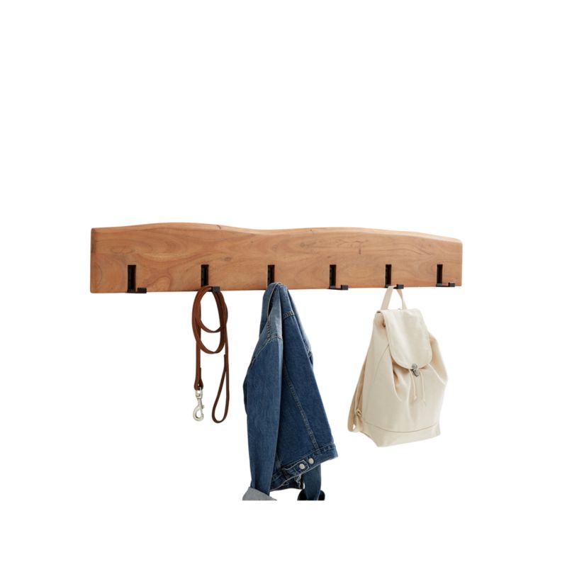 Yukon Natural Wall Coat Rack + Reviews | Crate & Barrel