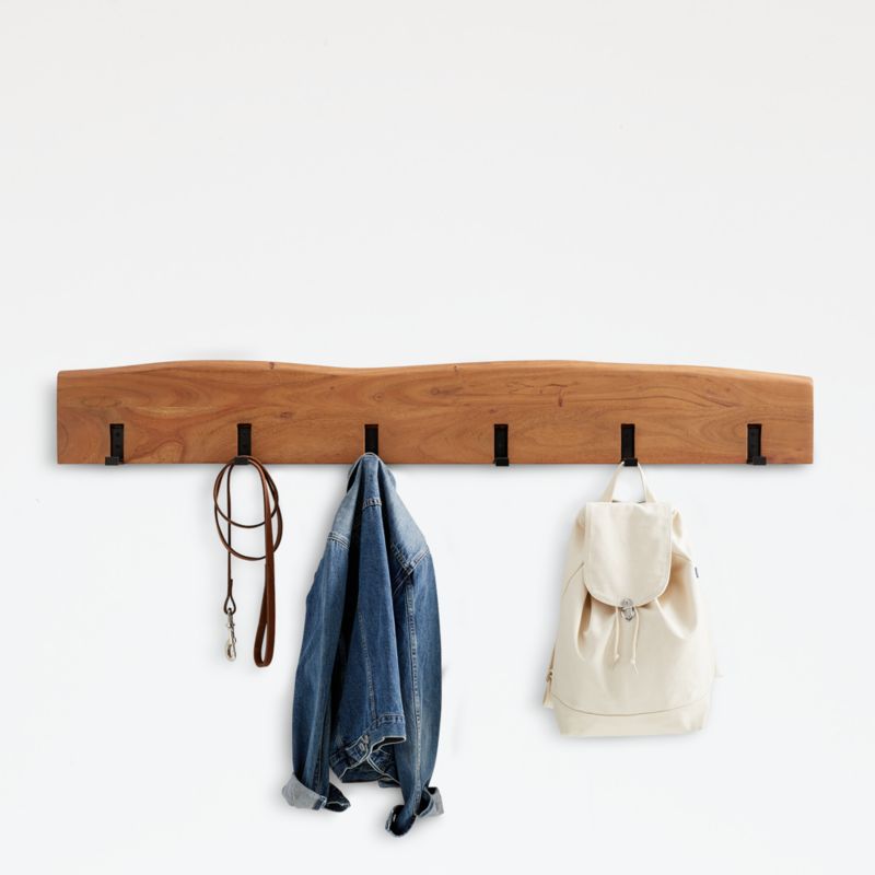 Yukon Natural Wall Coat Rack + Reviews | Crate & Barrel