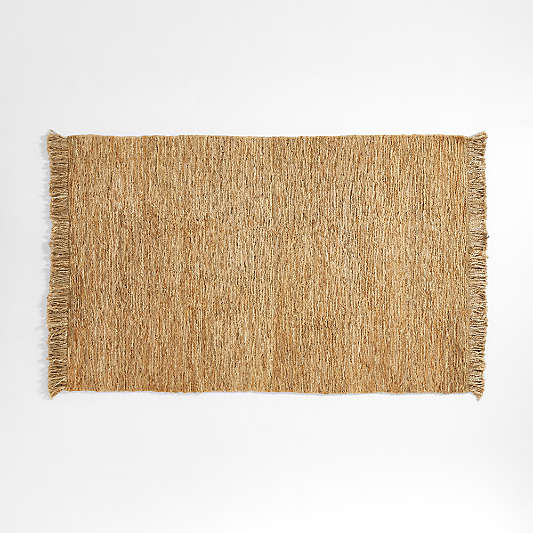 Yuma 6x9 Fringed Natural Jute Rug by Leanne Ford