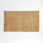 View Yuma 9x12 Fringed Natural Jute Rug by Leanne Ford - image 1 of 6