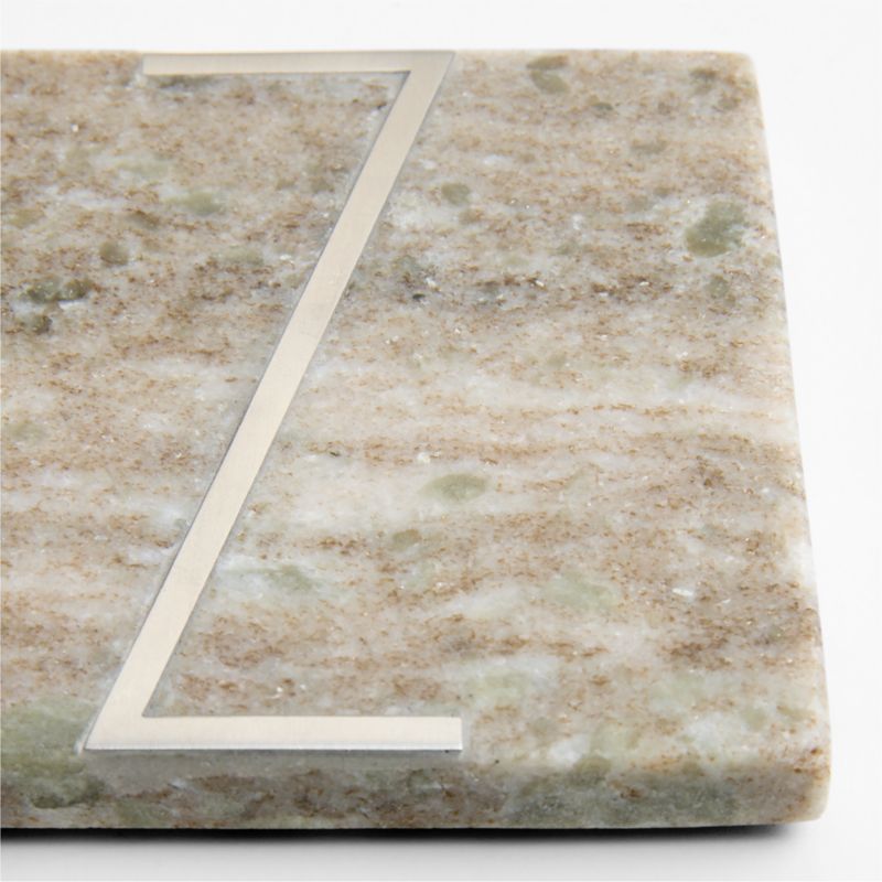 Tuscan Kitchen Marble "Z" Monogram Coasters, Set of 4 - image 2 of 4
