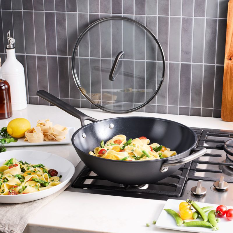 ZWILLING ® Milano Black Ceramic 12" Non-Stick Wok - image 2 of 6