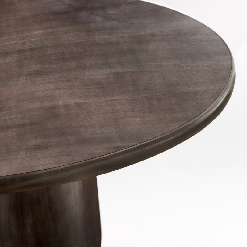 Zahn 54" Charcoal Grey Round Dining Table - image 6 of 9