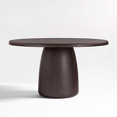 Zahn 54" Charcoal Grey Round Dining Table
