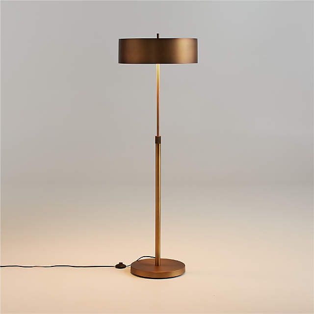 Hyde Brass and Bronze Metal Tripod Floor Lamp + Reviews