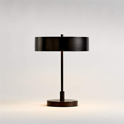 Zain Dark Pewter Grey Table Lamp with USB Port 18"