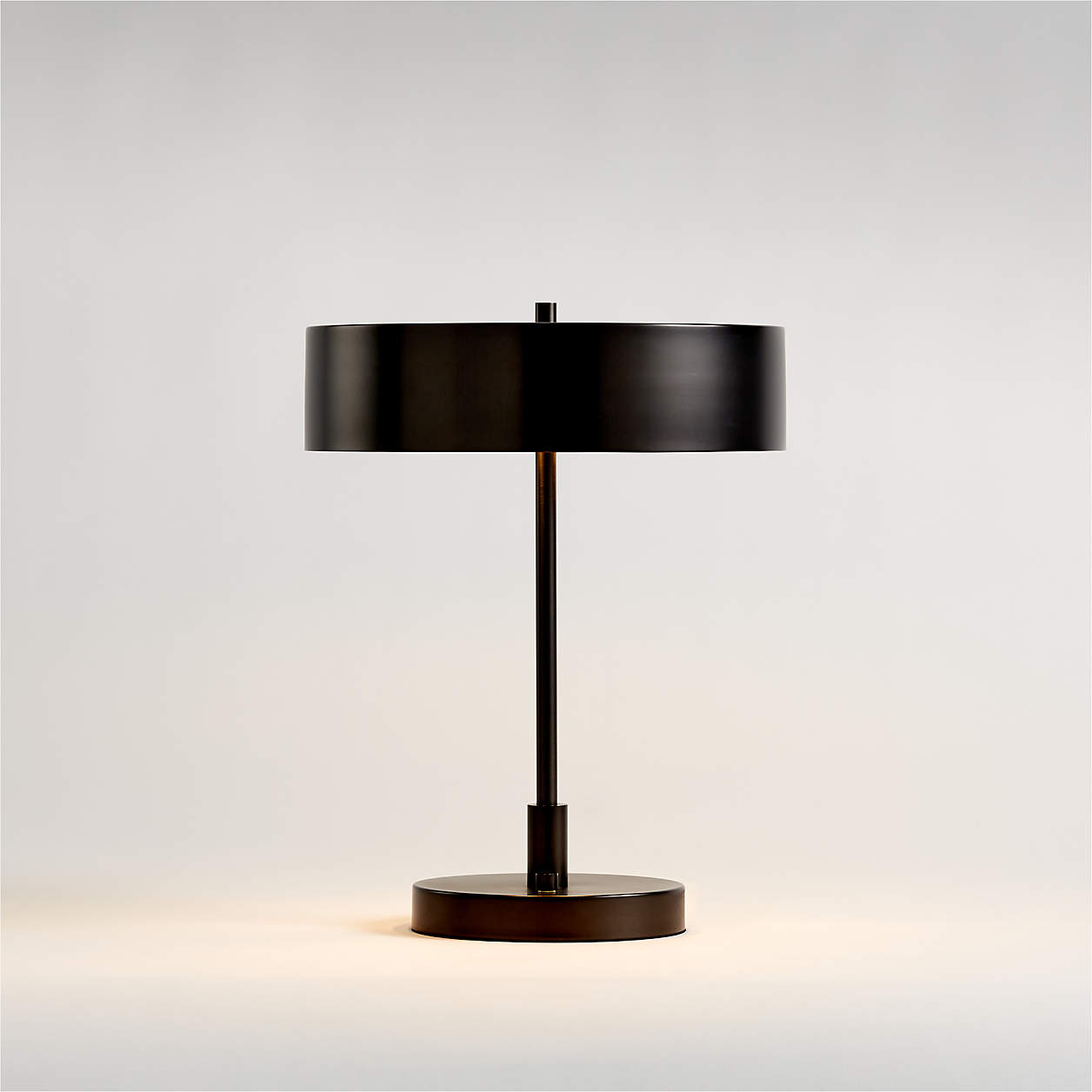 Zain Dark Pewter Grey Table Lamp with USB Port + Reviews | Crate & Barrel