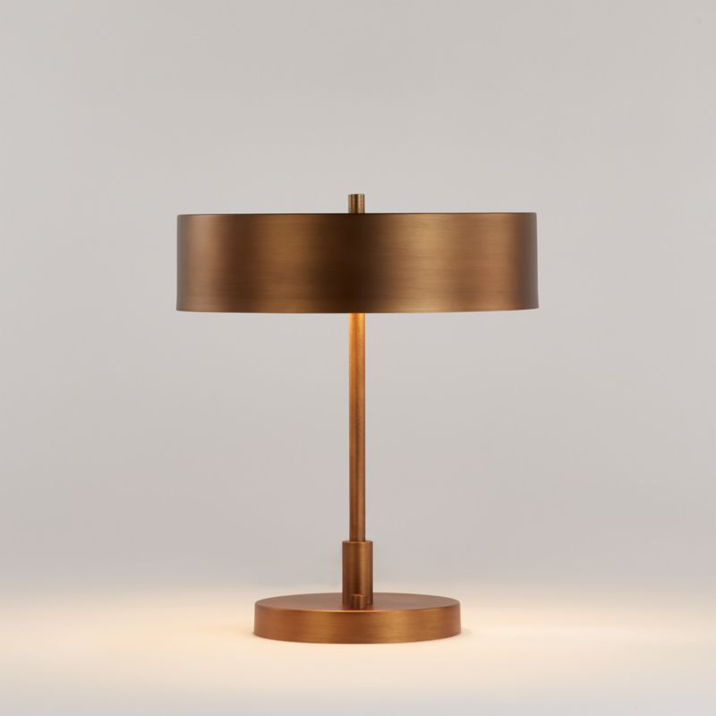 Zain Brass Table Lamp with USB Port + Reviews