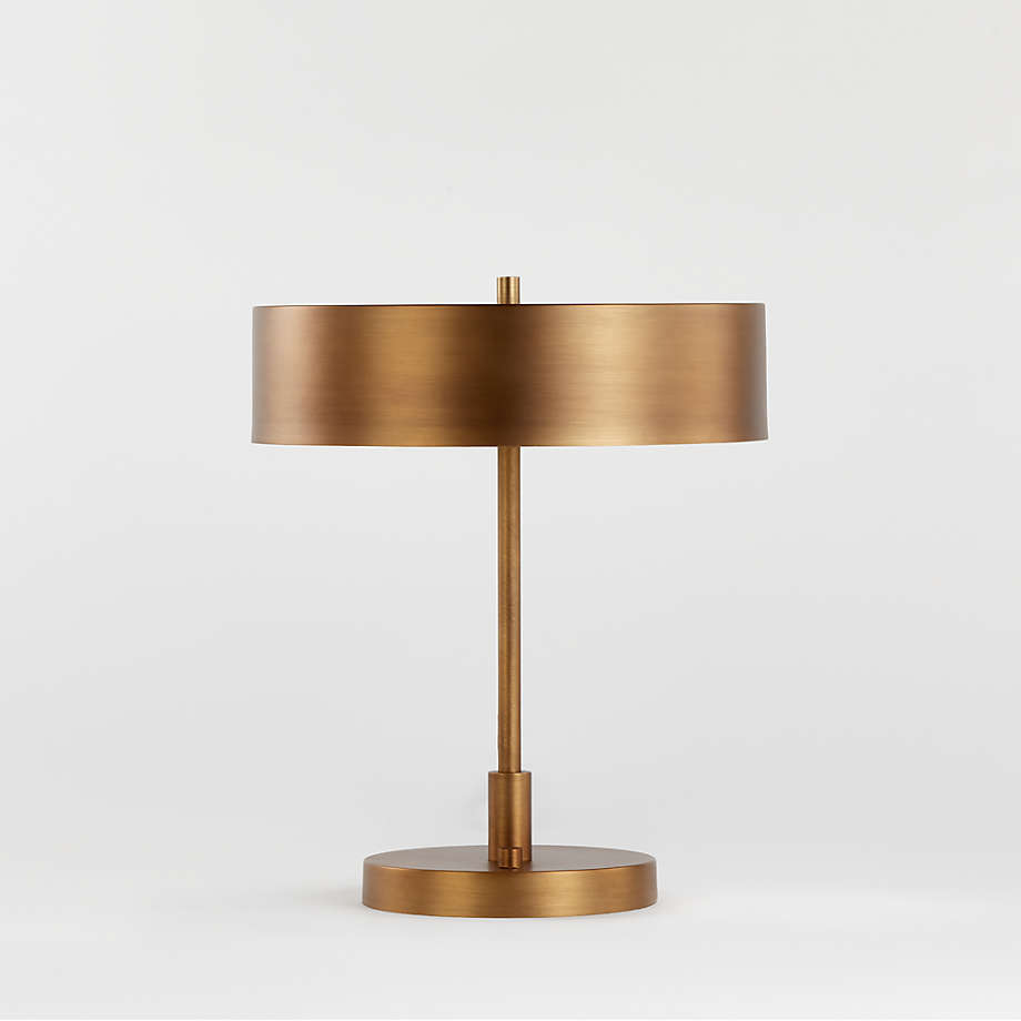 Zain Brass Table Lamp with USB Port + Reviews