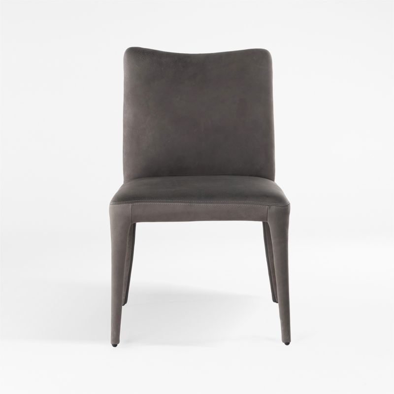 Zanni Graphite Leather Dining Chair