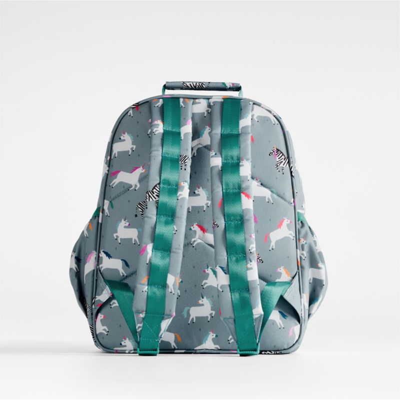 Zebra Unicorn Medium Kids Backpack with Side Pockets
