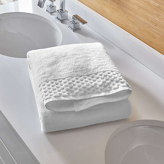 Zero Twist Quick Dry White Bath Towel