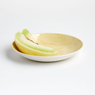 View Zia Melamine Pale Yellow Low Bowl details