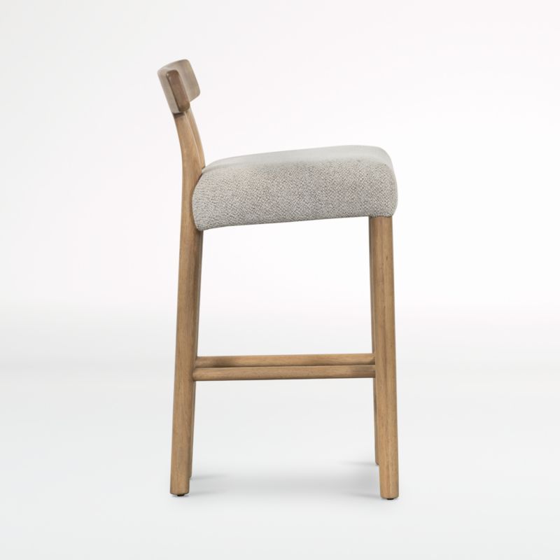 Ziady Brunswick Pebble Upholstered Wood Bar Stool - image 4 of 10