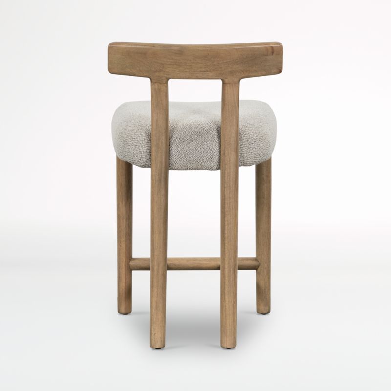 Ziady Brunswick Pebble Upholstered Wood Counter Stool - image 4 of 11