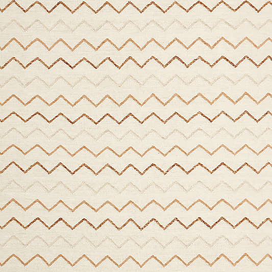Ziggy Flatweave Wool and Cotton Neutral Kids Area Rug 8'x10'