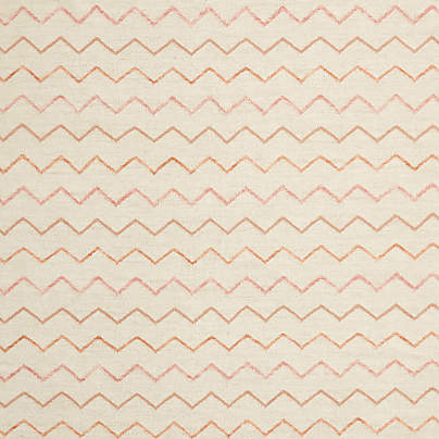 Ziggy Flatweave Wool and Cotton Pink Kids 12"x18" Rug Swatch